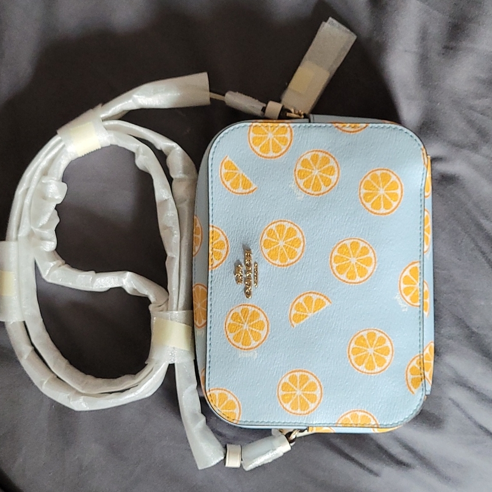 Coach Orange Slice Crossbody Camera Bag - Picture 2 of 6